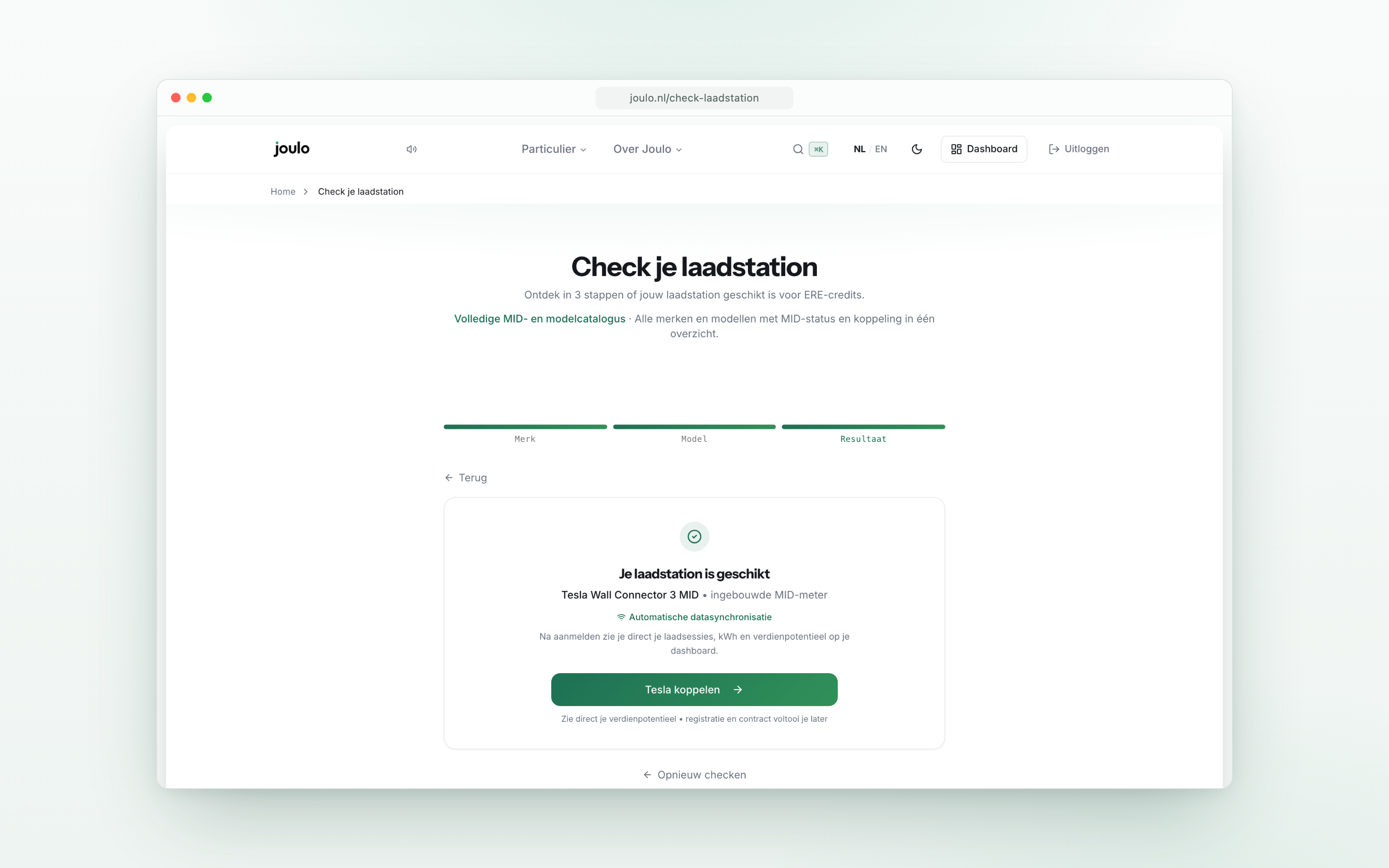 Joulo product shot • Compatibiliteitscheck